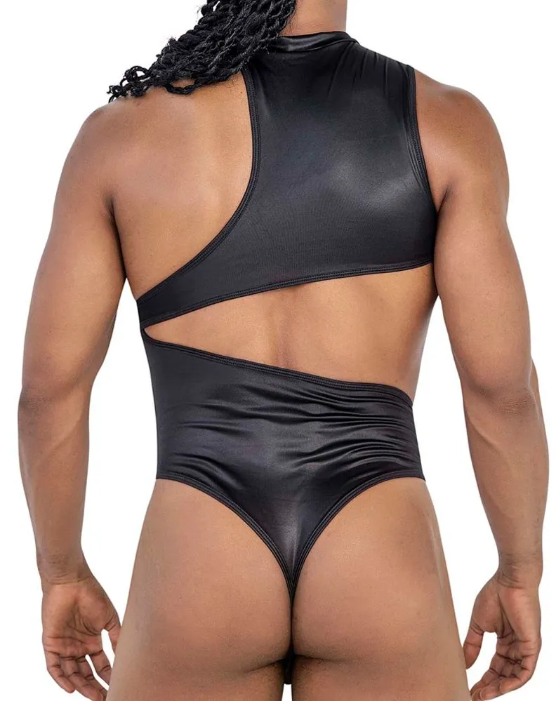 Vêtements_Candyman_Sous-vêtements pour hommes Candyman 99787 Body une épaule Noir