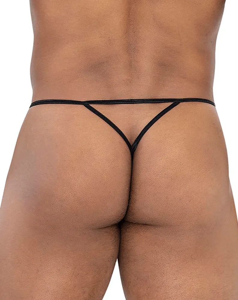 Vêtements_Candyman_Sous-vêtements pour hommes Candyman 99795 String en maille G-string Noir