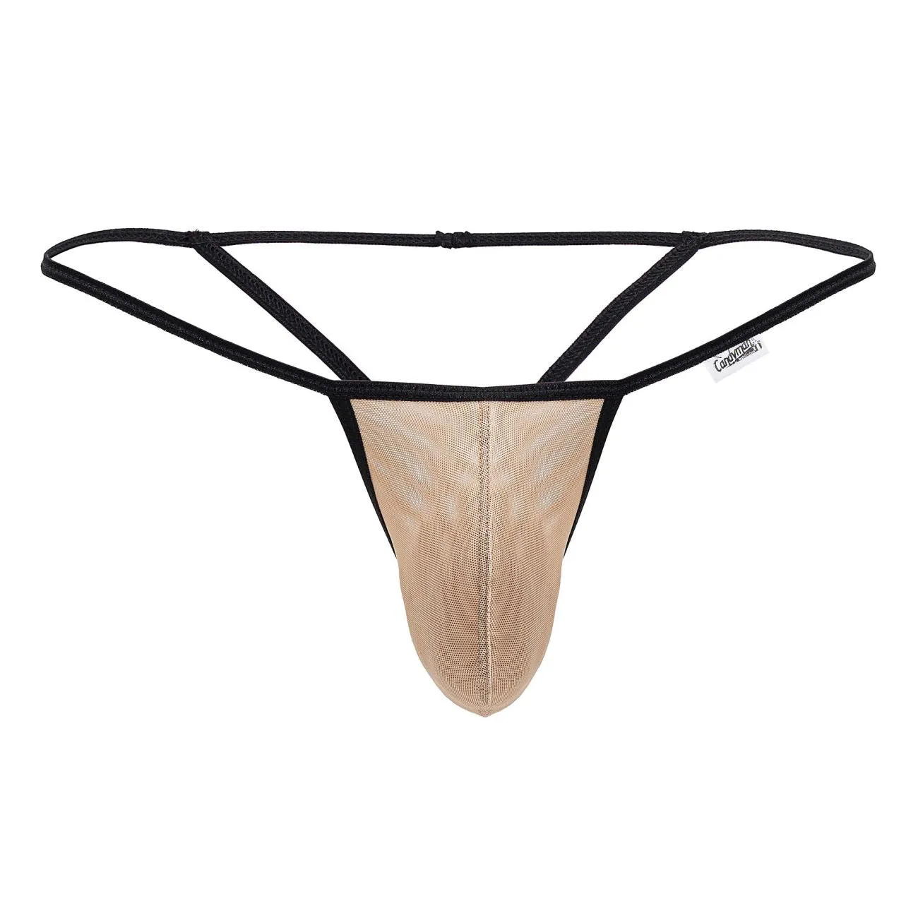 Vêtements_Candyman_Sous-vêtements pour hommes CandyMan 99795 String en maille Couleur Beige
