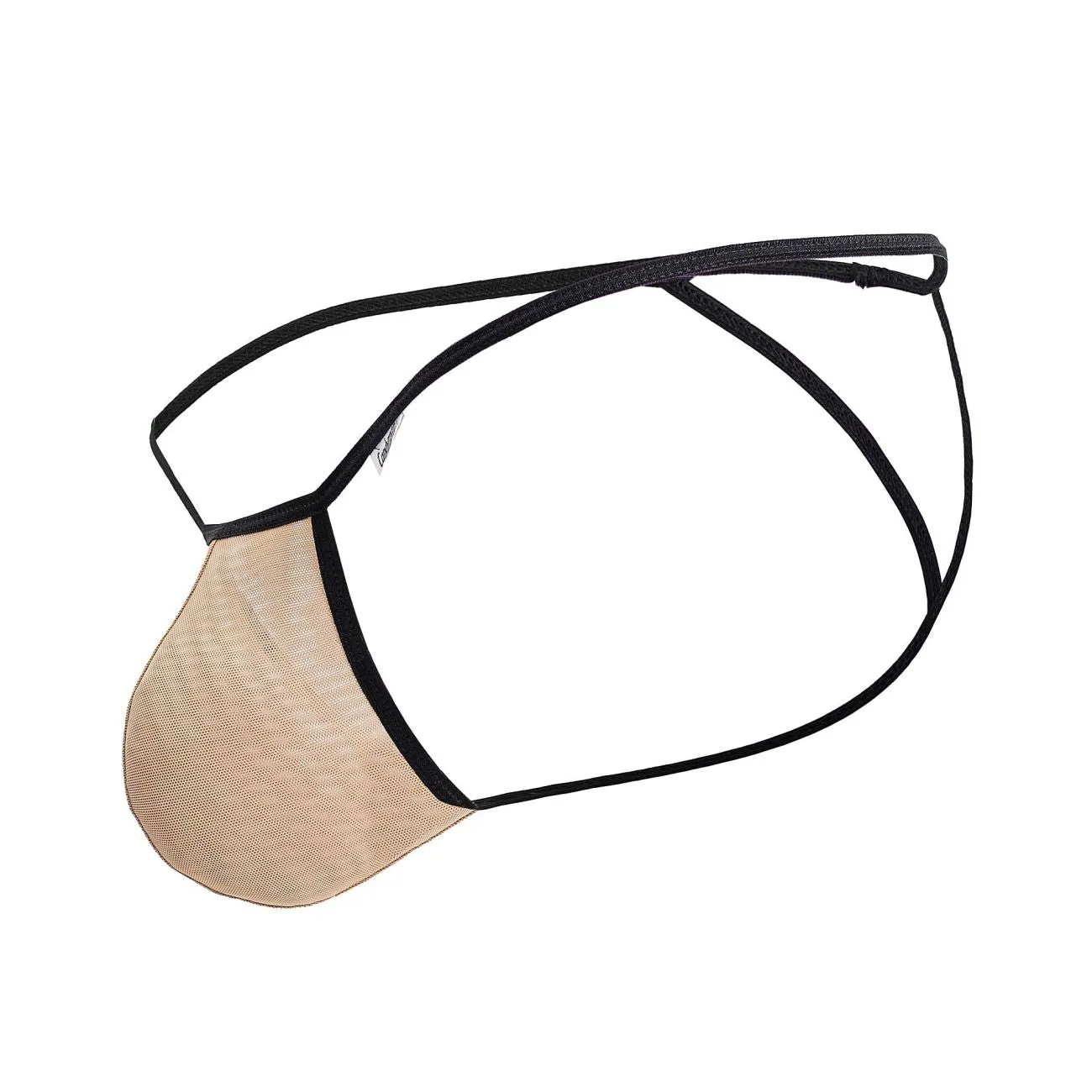 Vêtements_Candyman_Sous-vêtements pour hommes CandyMan 99795 String en maille Couleur Beige