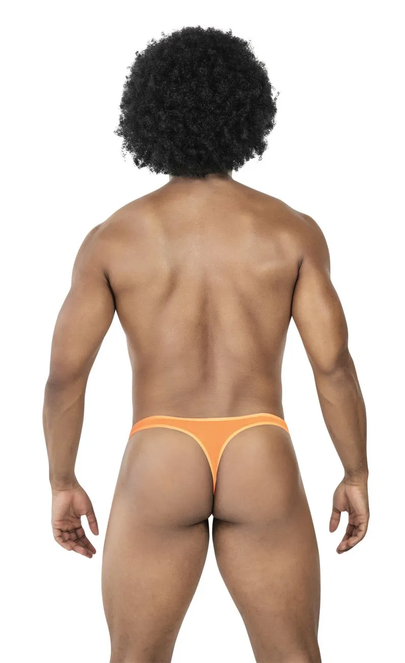 Sous-vêtements intelligents pour hommes Clever 100008 3PK Strings australiens latins Couleur Noir-Orange-Noir