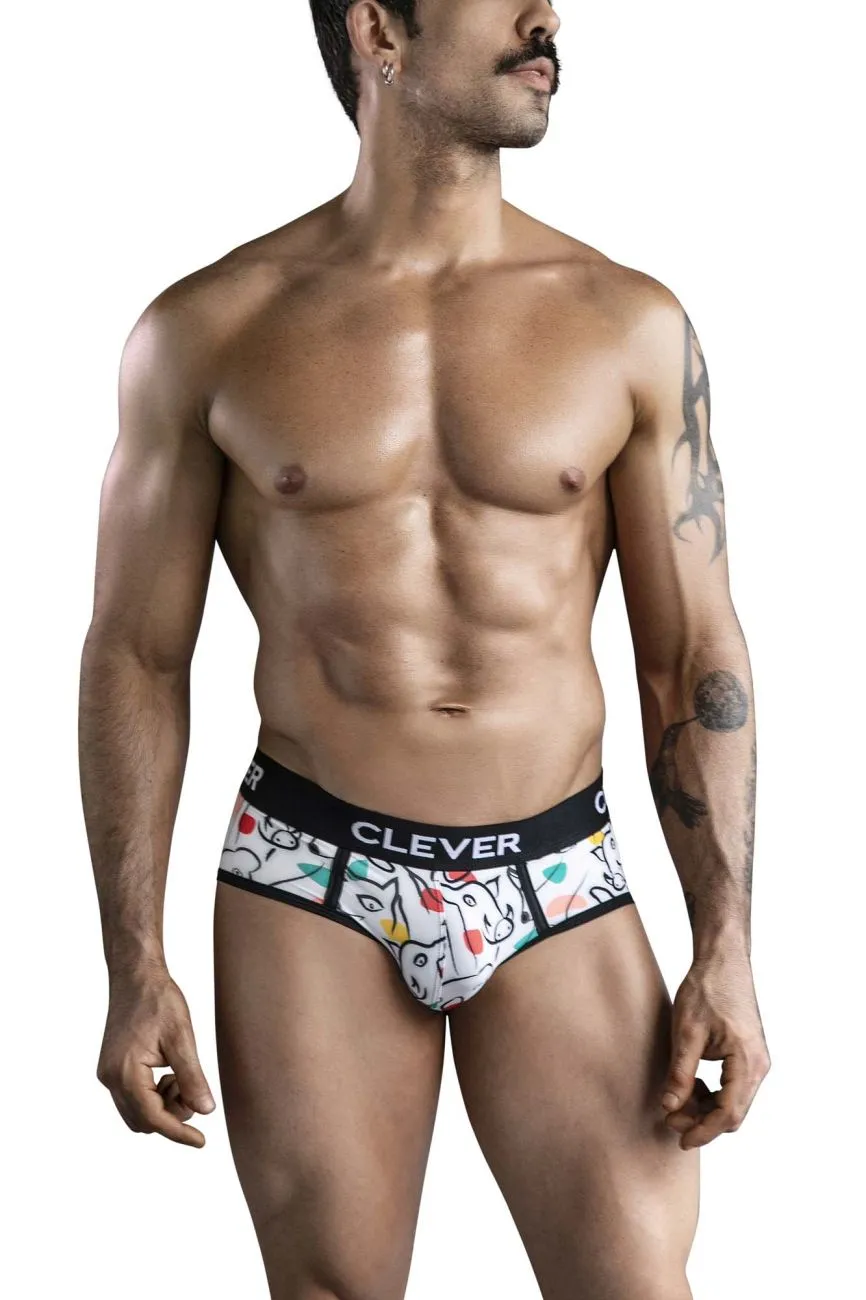 Sous-vêtements intelligents pour hommes Clever 1726 Slip Couleur Blanc