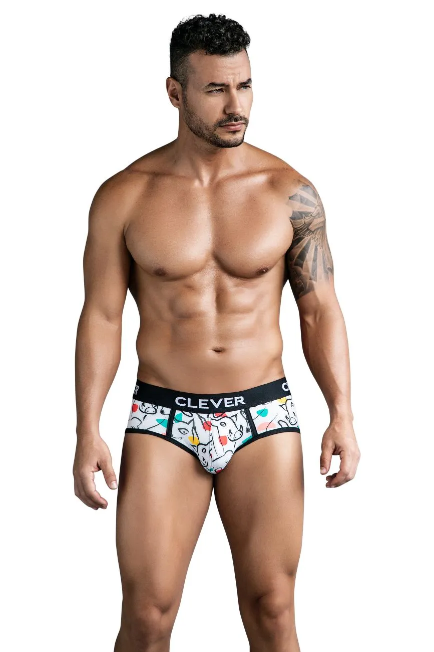 Sous-vêtements intelligents pour hommes Clever 1726 Slip Couleur Blanc