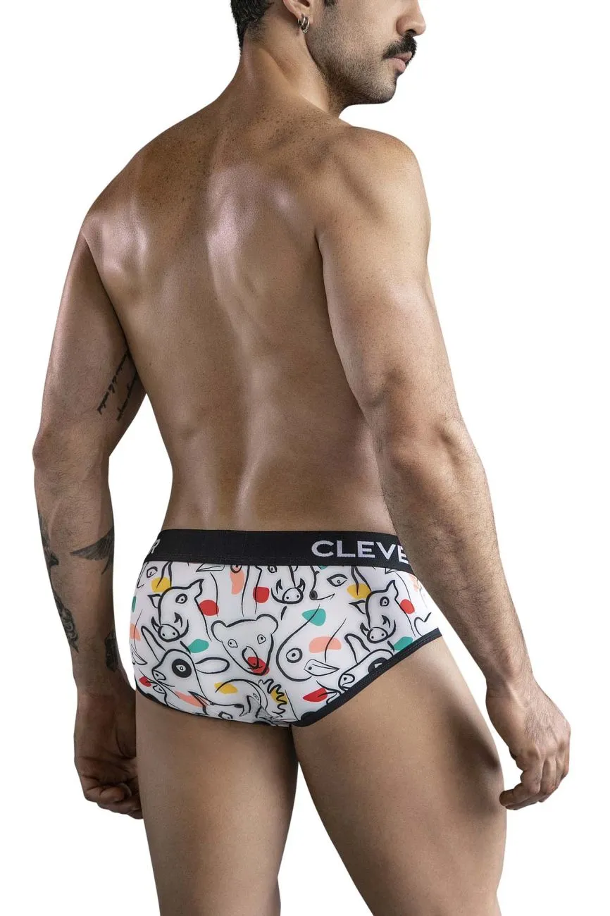 Sous-vêtements intelligents pour hommes Clever 1726 Slip Couleur Blanc