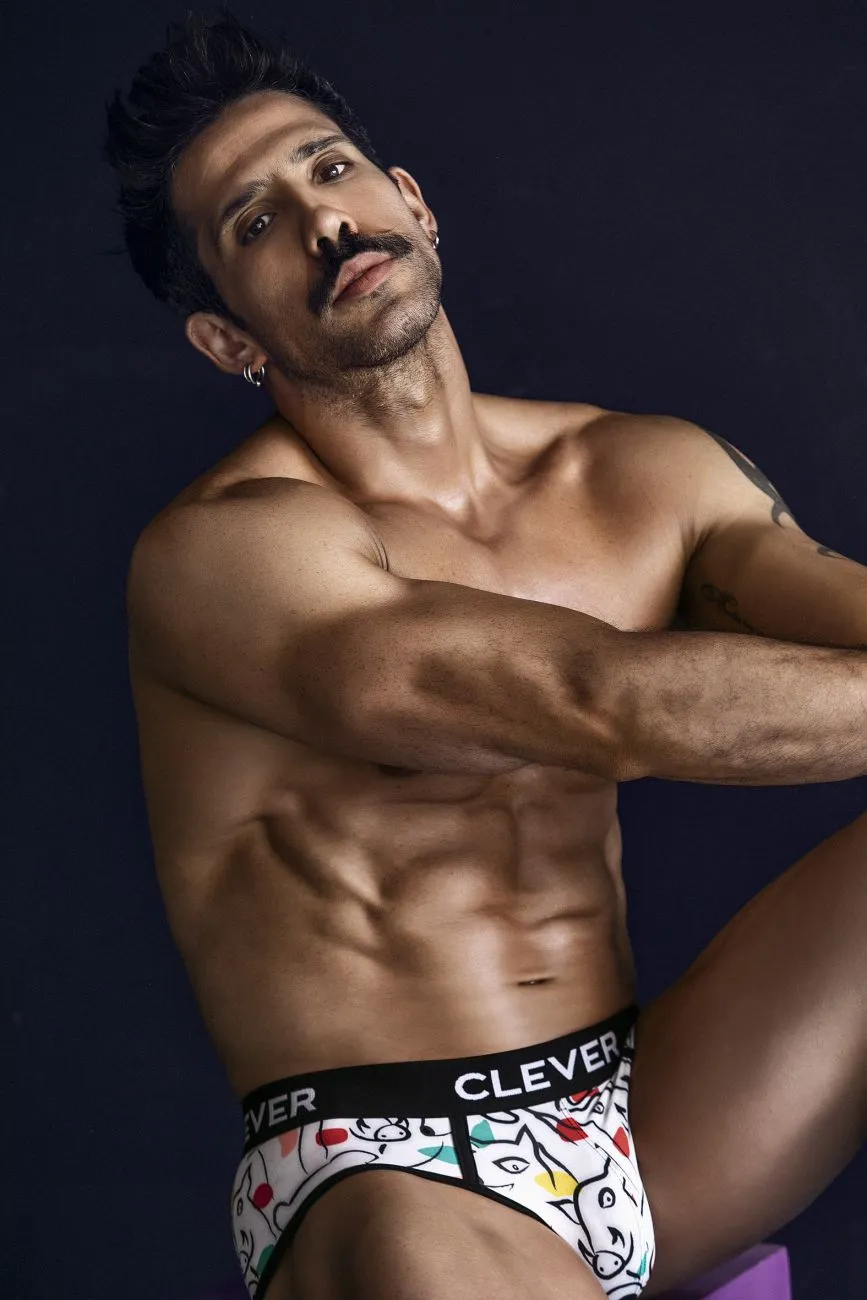 Sous-vêtements intelligents pour hommes Clever 1726 Slip Couleur Blanc