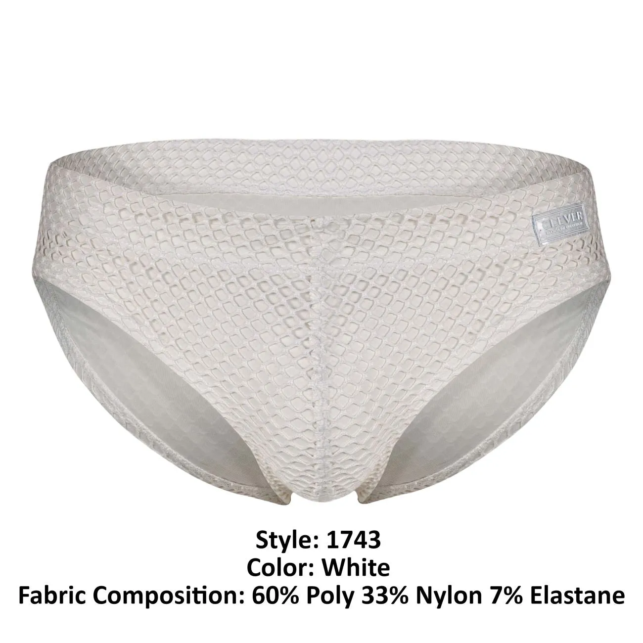 Sous-vêtements intelligents pour hommes Clever 1743 Maillot de bain slip Couleur Blanc