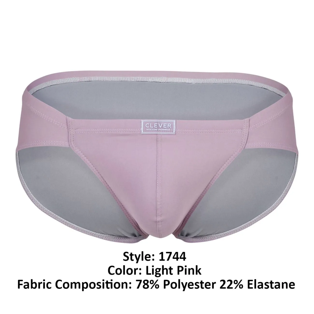Sous-vêtements intelligents pour hommes Clever 1744 Slip de printemps Couleur Rose clair