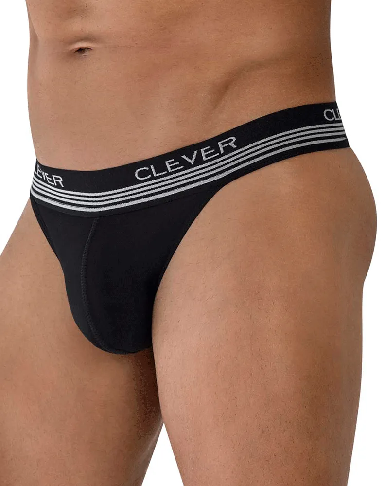 Sous-vêtements intelligents pour hommes Clever 1748 String Emotion Noir