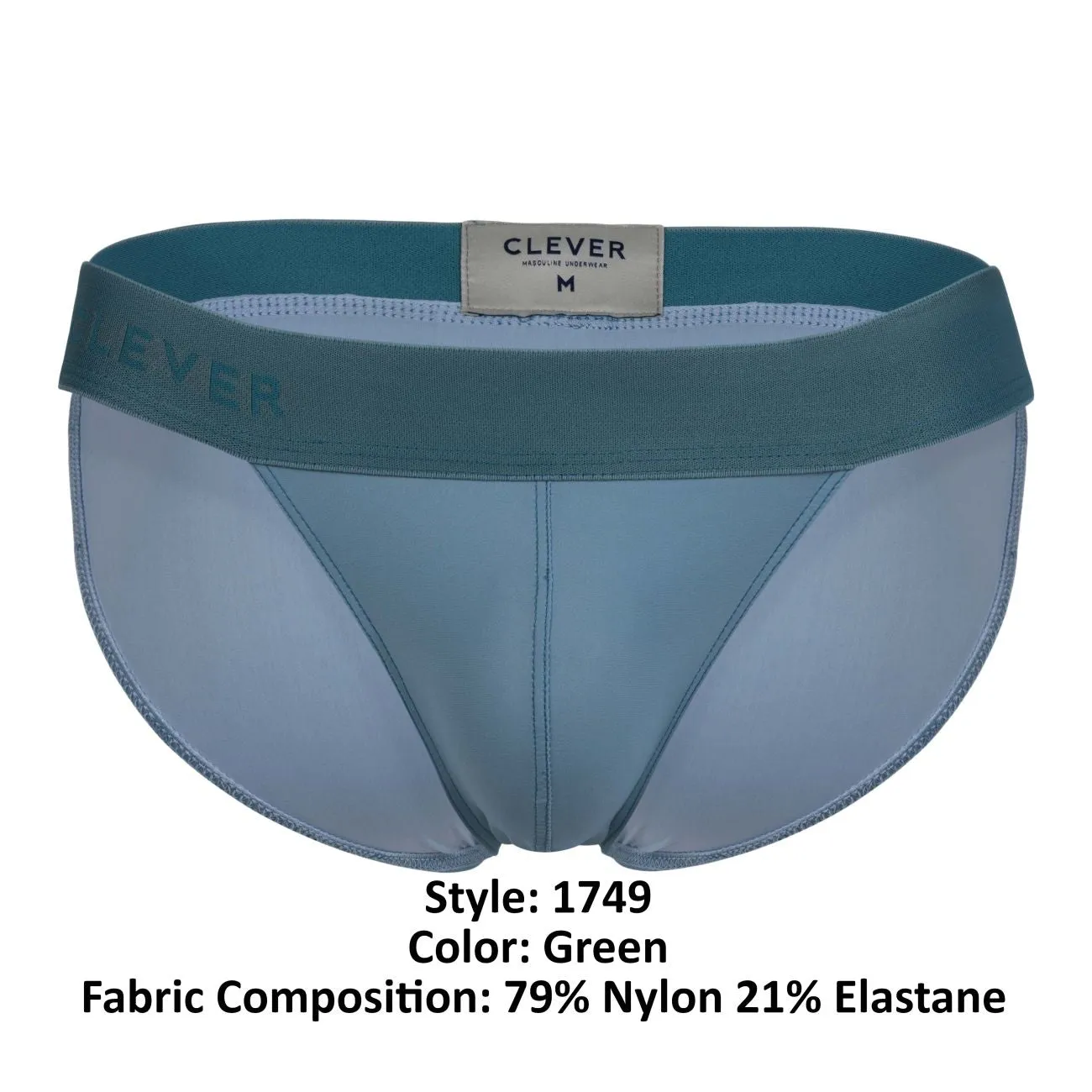 Sous-vêtements intelligents pour hommes Clever 1749 Eco Bikini Couleur Vert