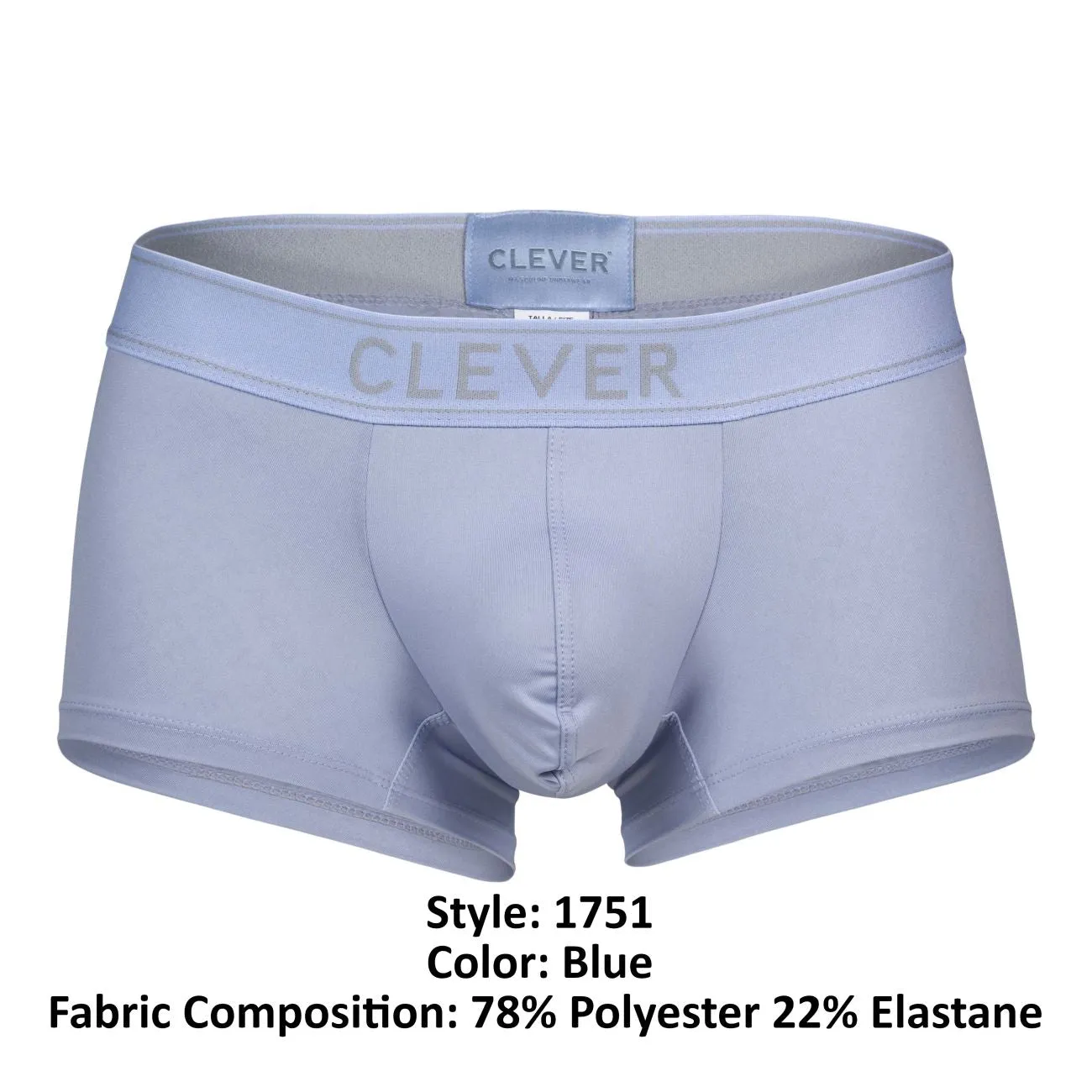 Sous-vêtements intelligents pour hommes Clever 1751 Astucieux Caleçon Couleur Bleu