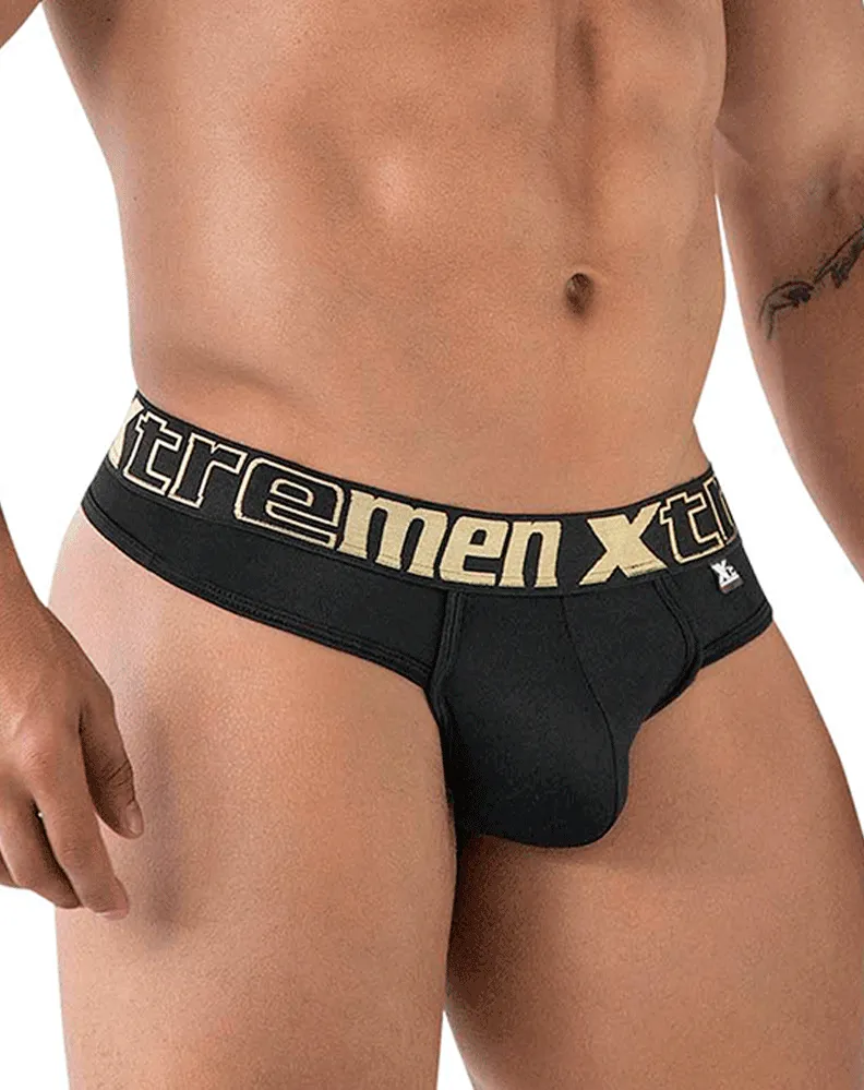 Sous-vêtements Xtremen 91208b Microfibre Strings Noir