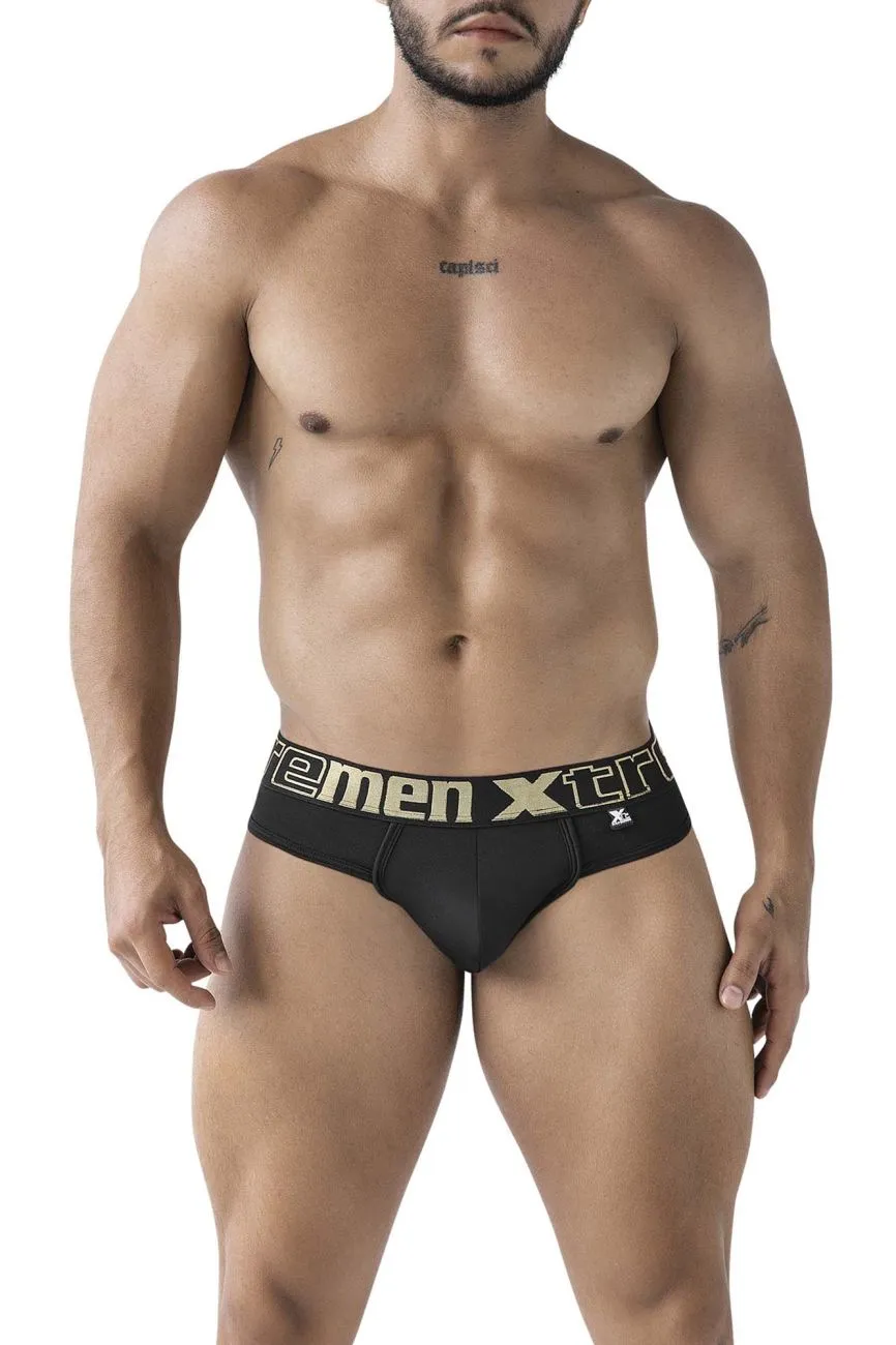 Sous-vêtements Xtremen 91208B Microfibre String Couleur Noir