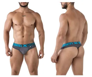 Sous-vêtements Xtremen 91208B en microfibre, String, Couleur Gris