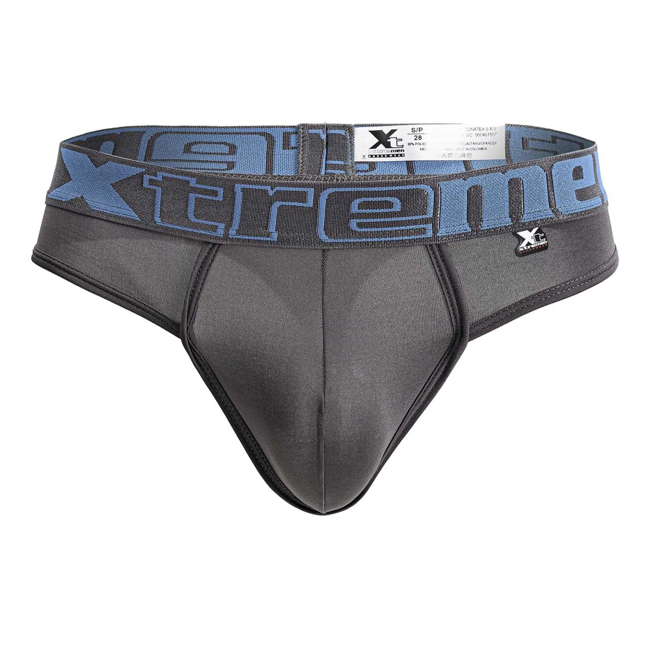 Sous-vêtements Xtremen 91208B en microfibre, String, Couleur Gris