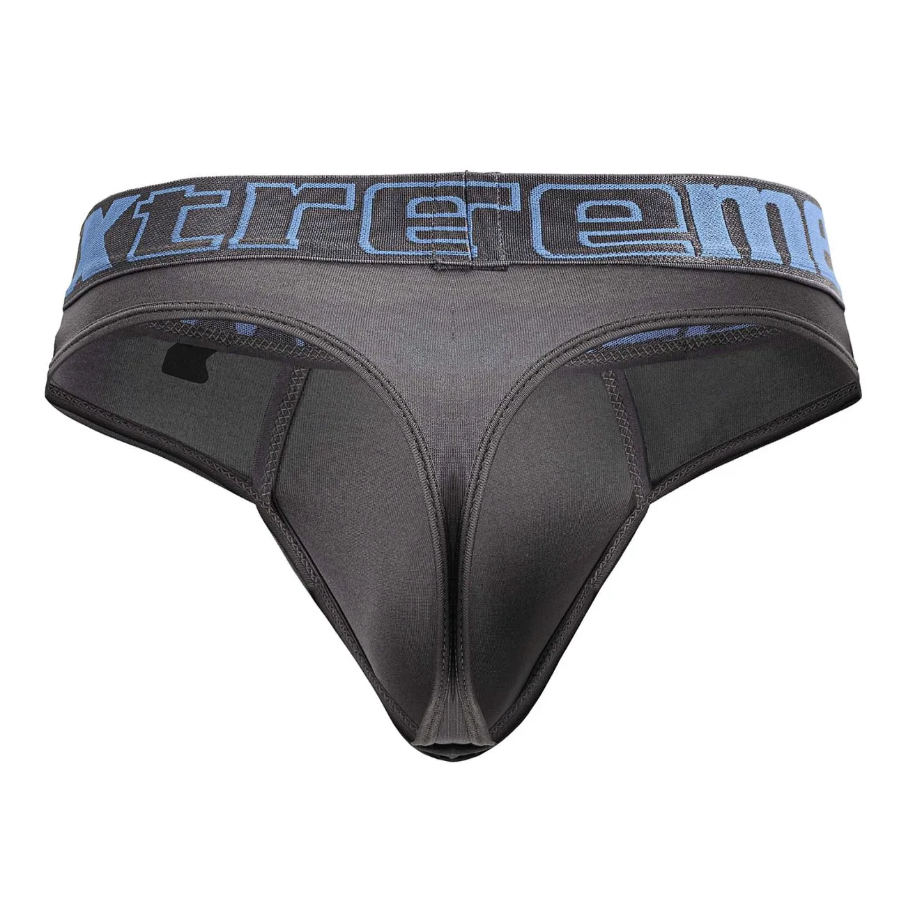 Sous-vêtements Xtremen 91208B en microfibre, String, Couleur Gris