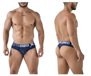 Sous-vêtements Xtremen Xtremen 91208B Microfibre Strings Couleur Marine
