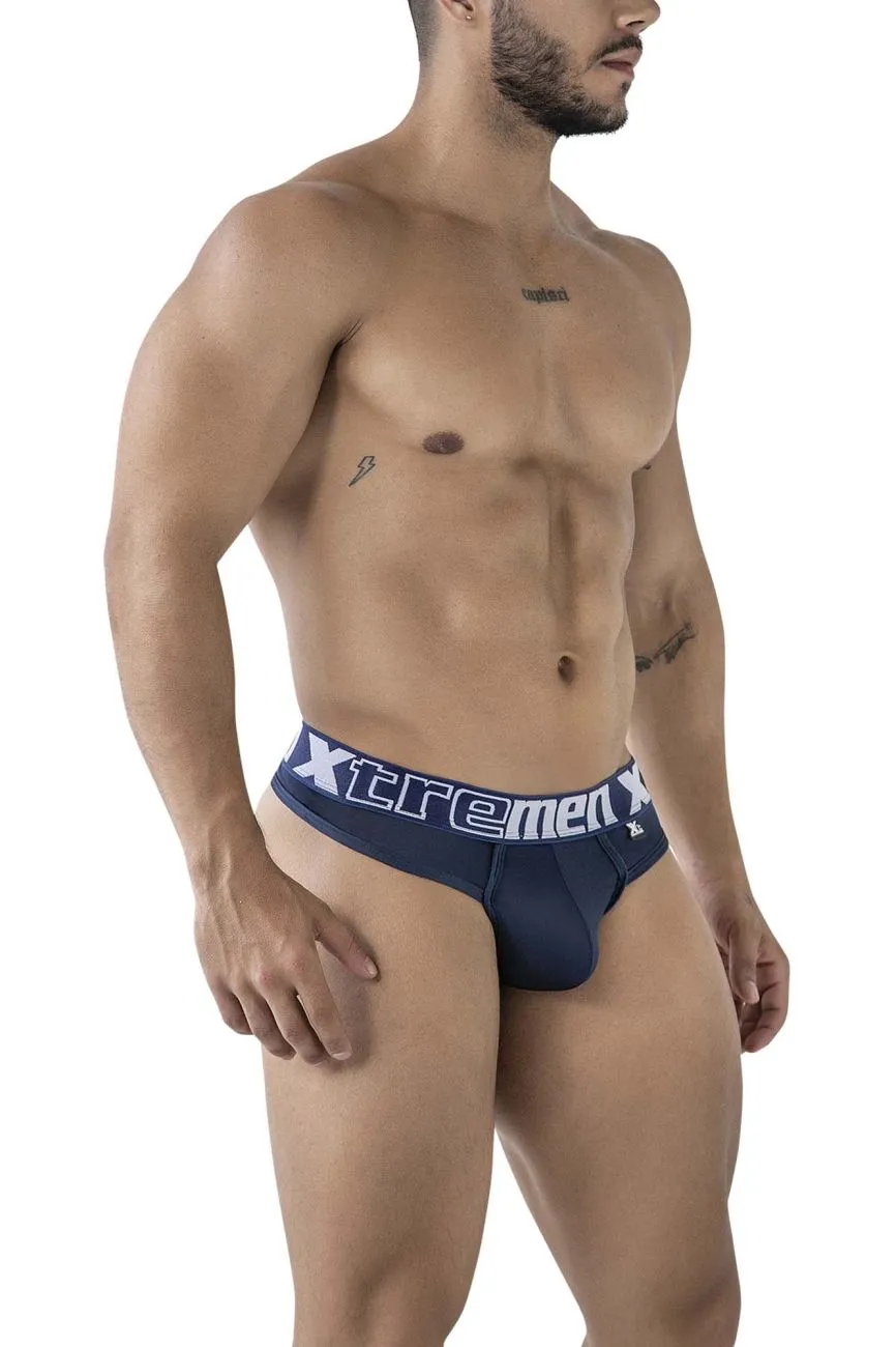 Sous-vêtements Xtremen Xtremen 91208B Microfibre Strings Couleur Marine