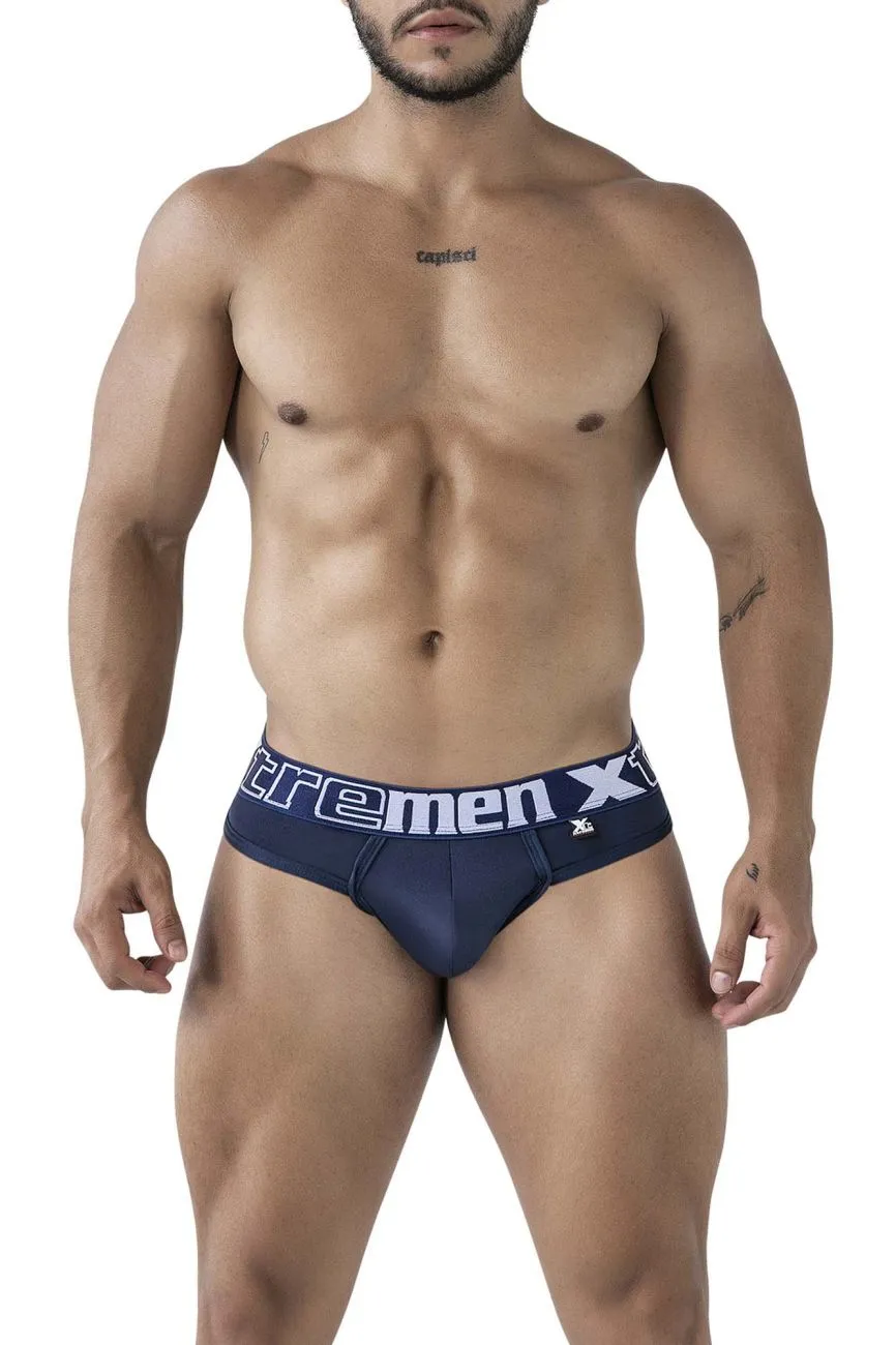 Sous-vêtements Xtremen Xtremen 91208B Microfibre Strings Couleur Marine