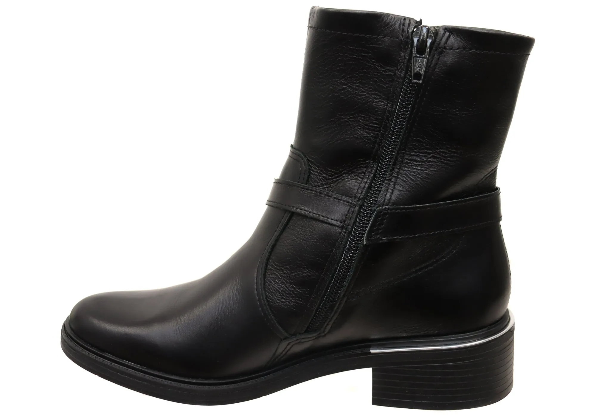 Bottes Chelsea pour Femme Belinda en Cuir Confortable avec Semelle Comfortflex