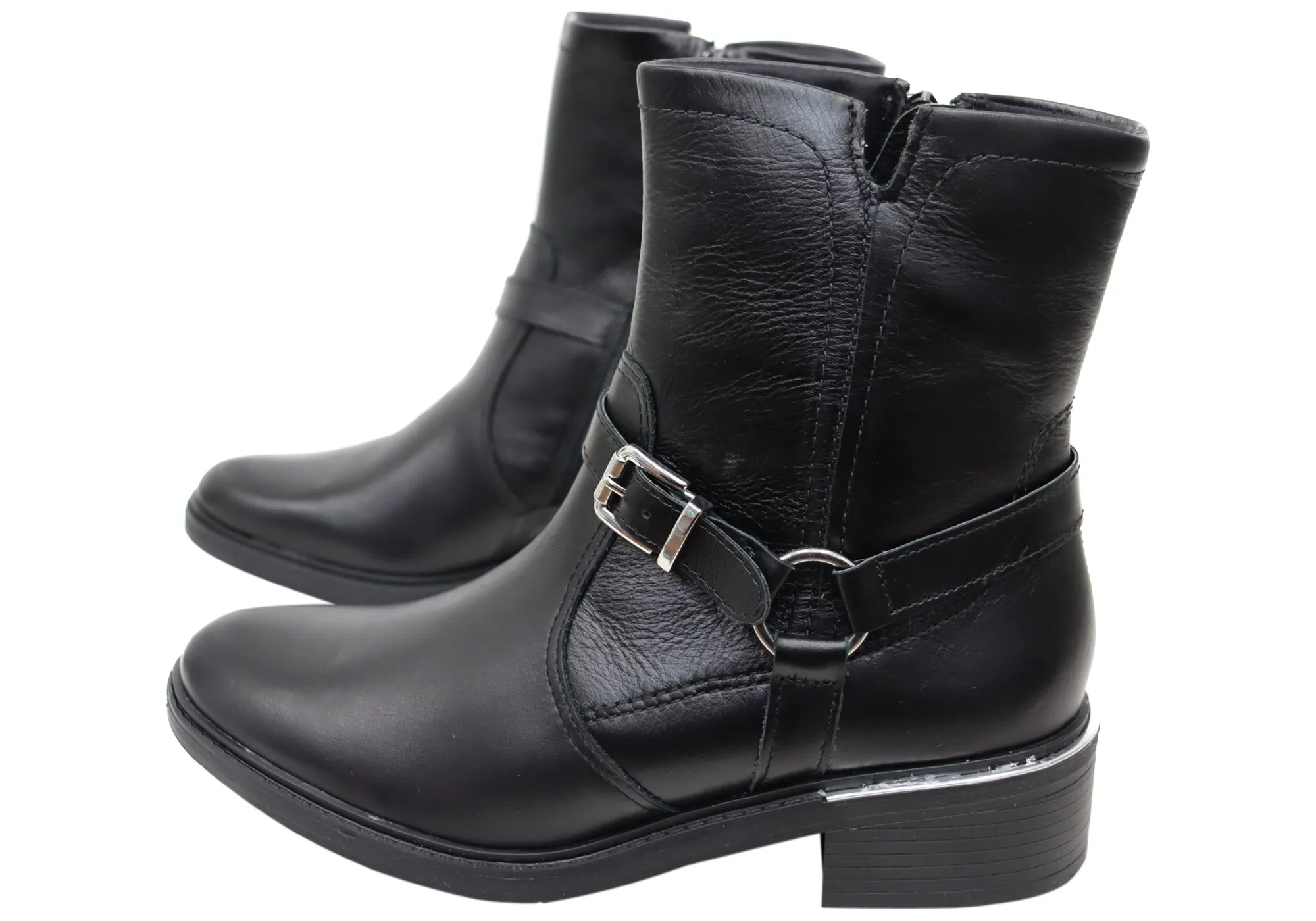 Bottes Chelsea pour Femme Belinda en Cuir Confortable avec Semelle Comfortflex