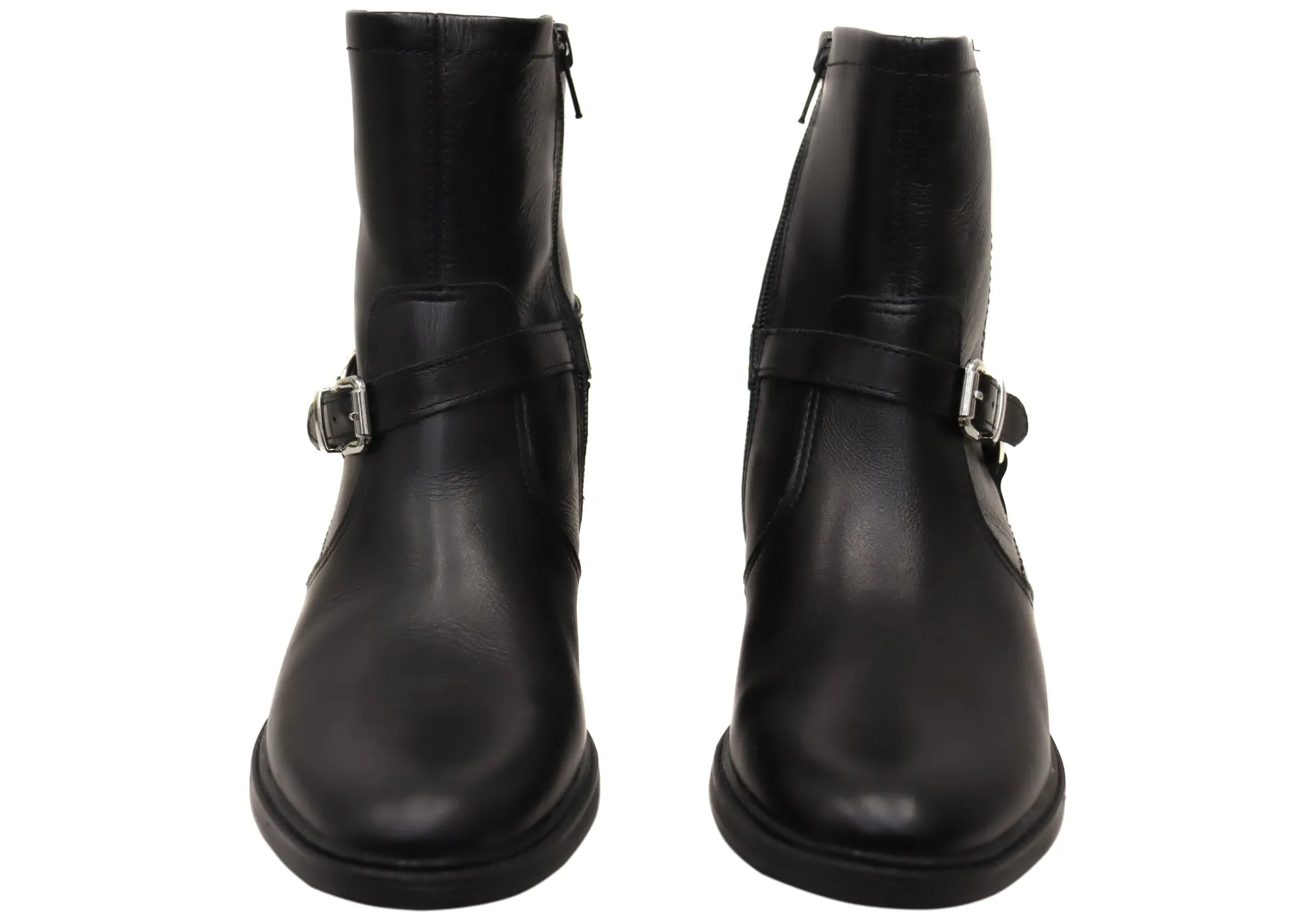 Bottes Chelsea pour Femme Belinda en Cuir Confortable avec Semelle Comfortflex