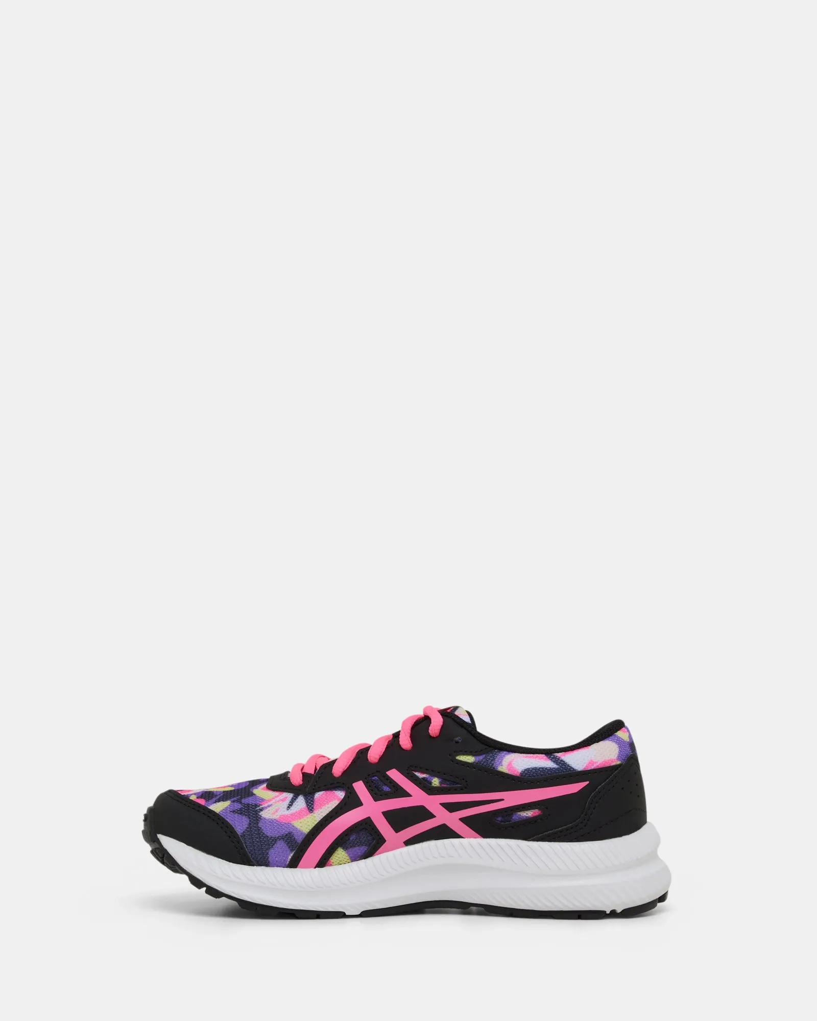 Chaussures Asics Contend 8 Grade School Noir/Rose Vif Imprimé