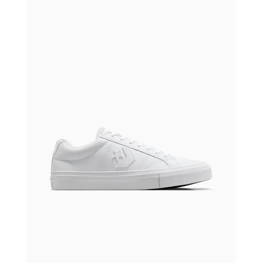 CHAUSSURES DÉTENTE UNISEX CONVERSE EN FAUSSE PEAU BLANCHE TRIPLE
