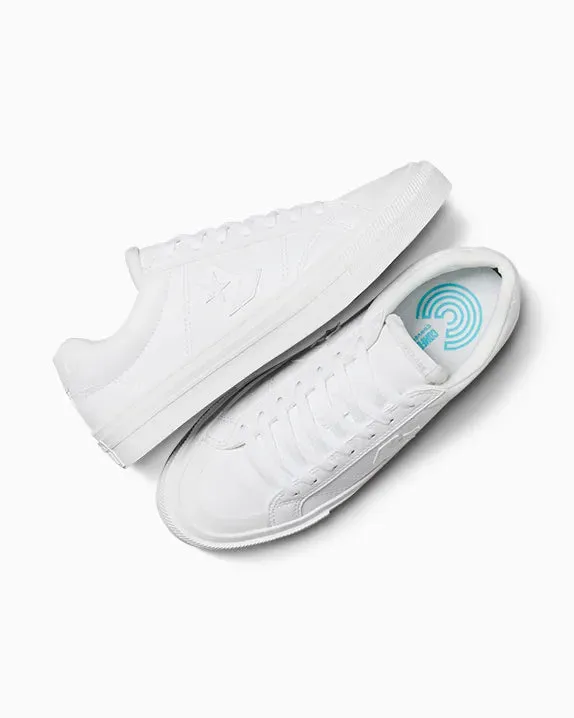 CHAUSSURES DÉTENTE UNISEX CONVERSE EN FAUSSE PEAU BLANCHE TRIPLE