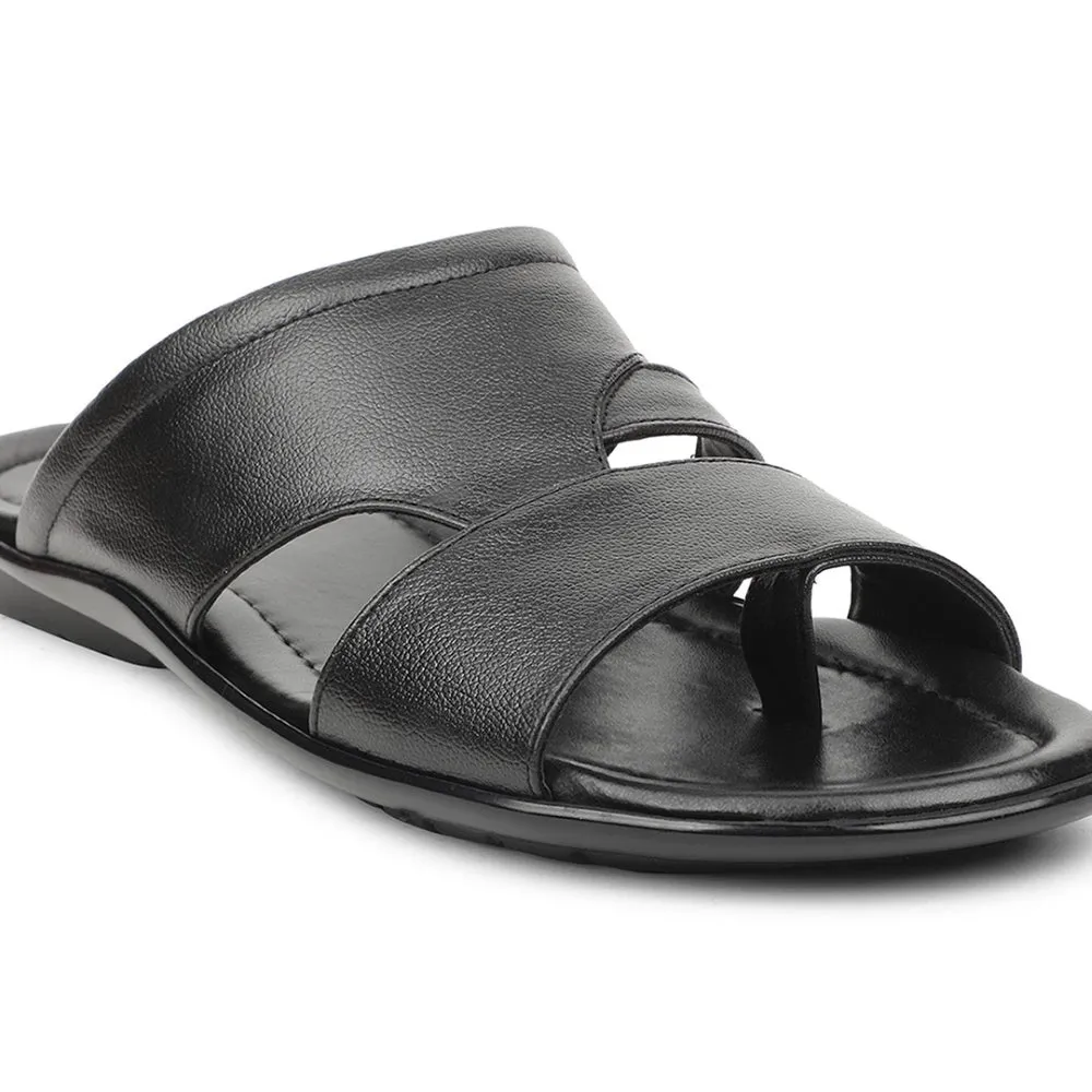 Coolers Noir Pantoufles Décontractées Pour Hommes COOL99-704 Par Liberty