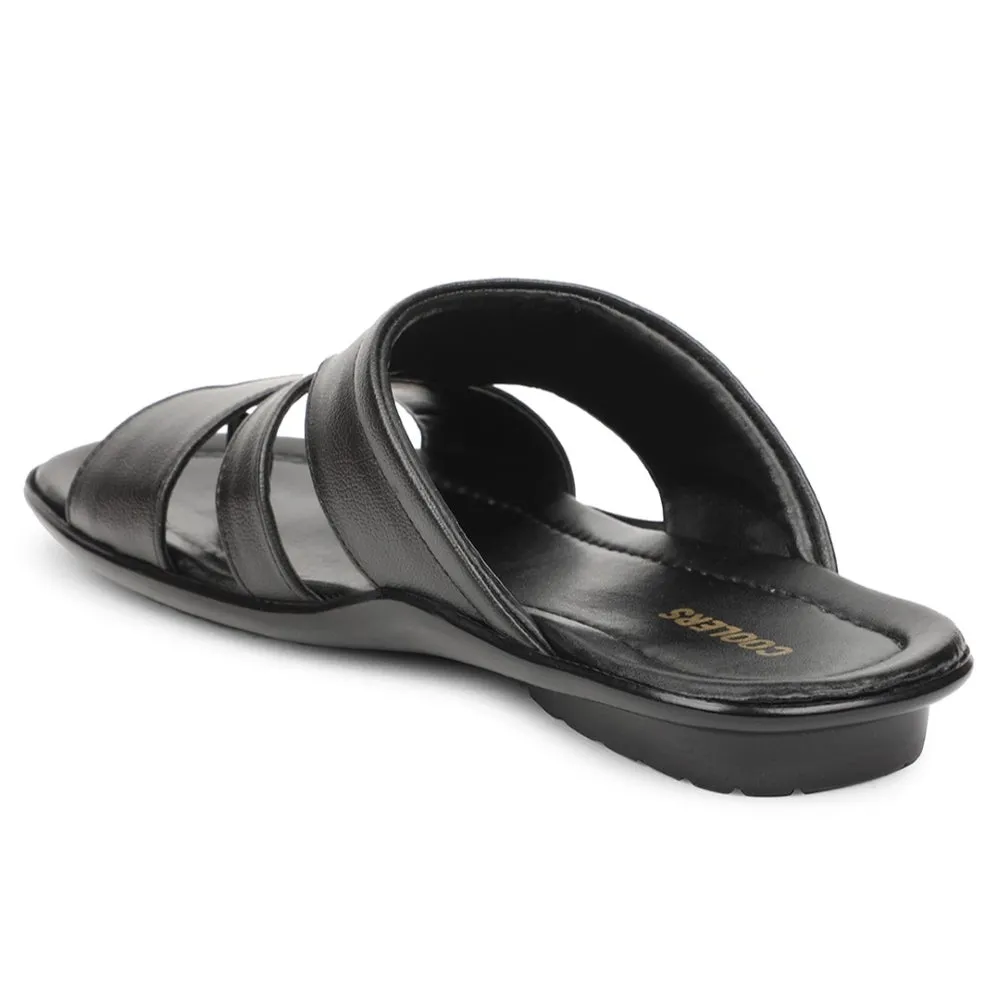 Coolers Noir Pantoufles Décontractées Pour Hommes COOL99-704 Par Liberty