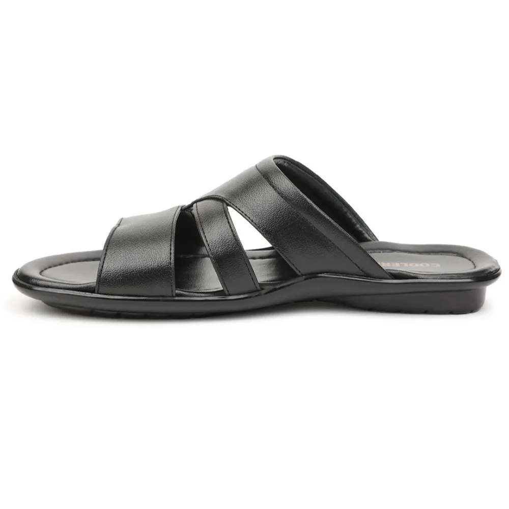 Coolers Noir Pantoufles Décontractées Pour Hommes COOL99-704 Par Liberty