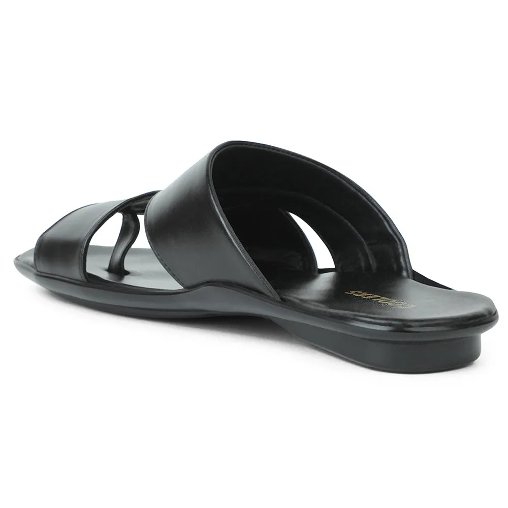 Coolers Noir Pantoufles Décontractées Pour Hommes WAKAFIT-1E Par Liberty
