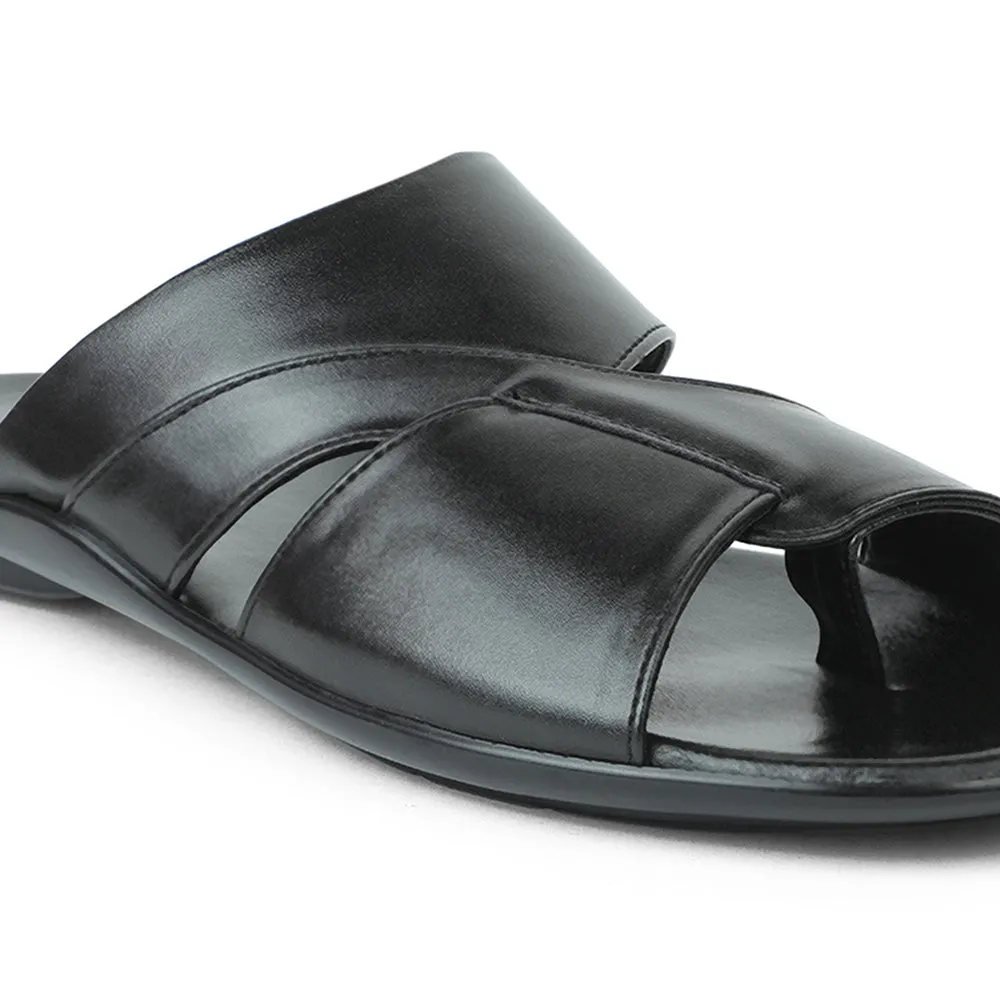 Coolers Noir Pantoufles Décontractées Pour Hommes WAKAFIT-1E Par Liberty
