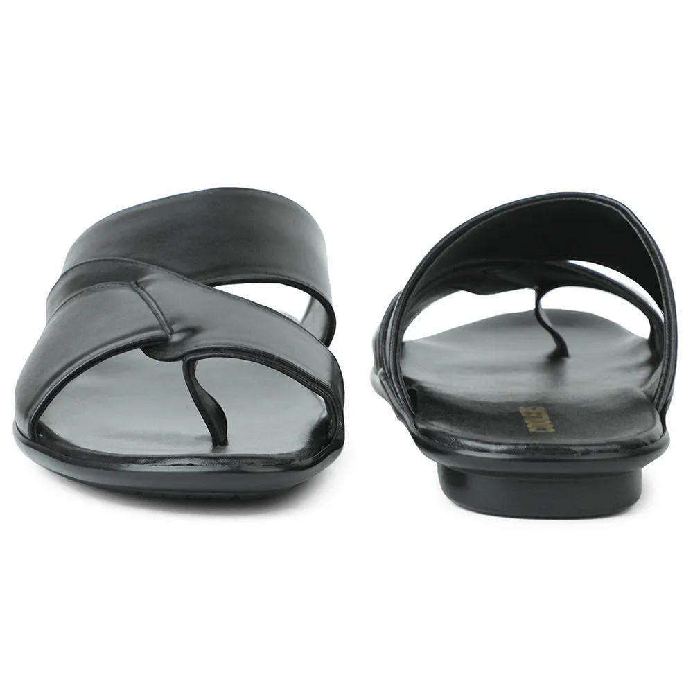 Coolers Noir Pantoufles Décontractées Pour Hommes WAKAFIT-1E Par Liberty