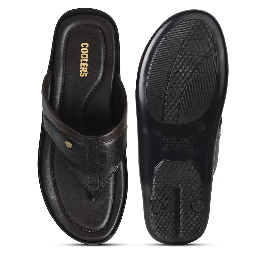 Sandales décontractées noires pour hommes SENTOS-5 par Liberty