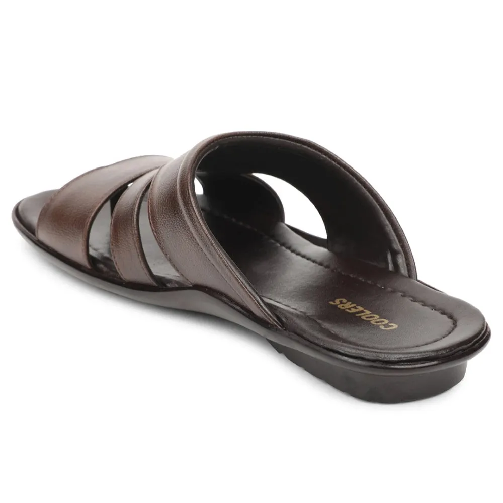 Chaussons décontractés marron pour hommes COOL99-704 par Liberty