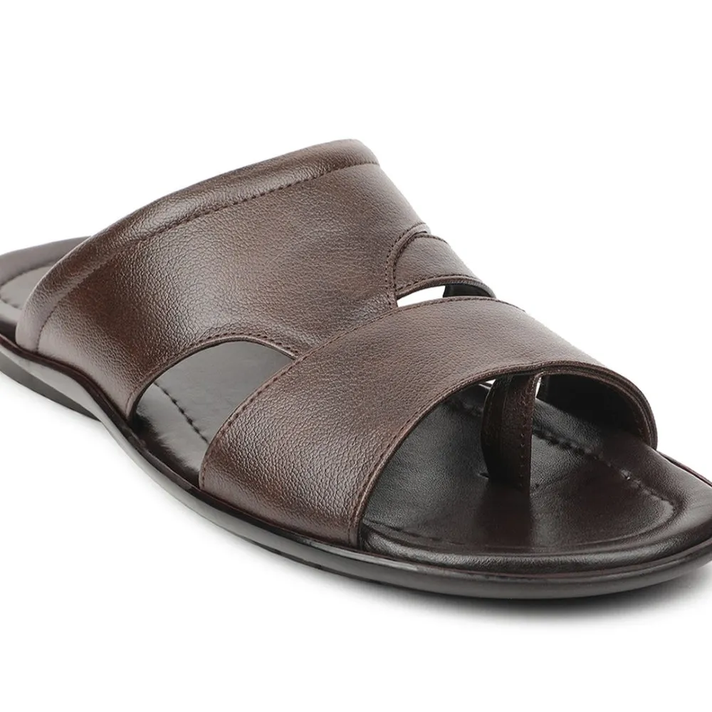 Chaussons décontractés marron pour hommes COOL99-704 par Liberty