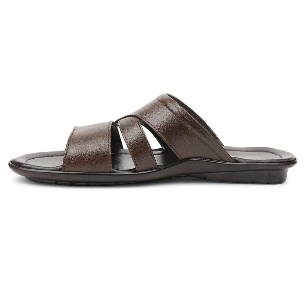 Chaussons décontractés marron pour hommes COOL99-704 par Liberty
