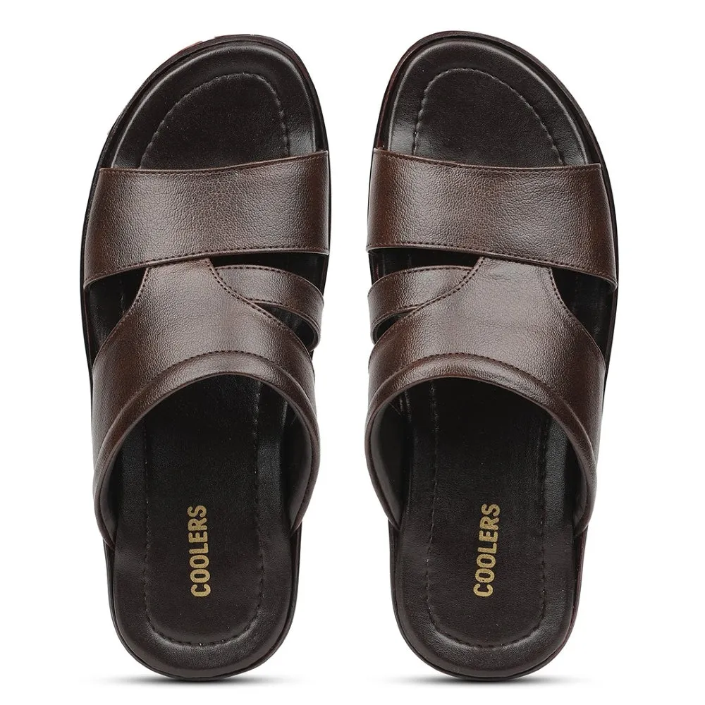 Chaussons décontractés marron pour hommes COOL99-704 par Liberty