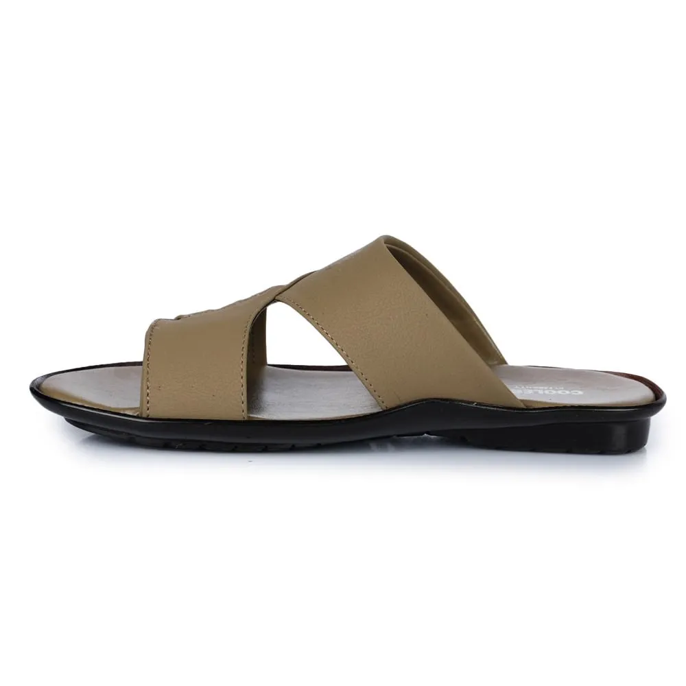 Chaussons décontractés Liberty COOL99-81 pour hommes en cuir de chamelle