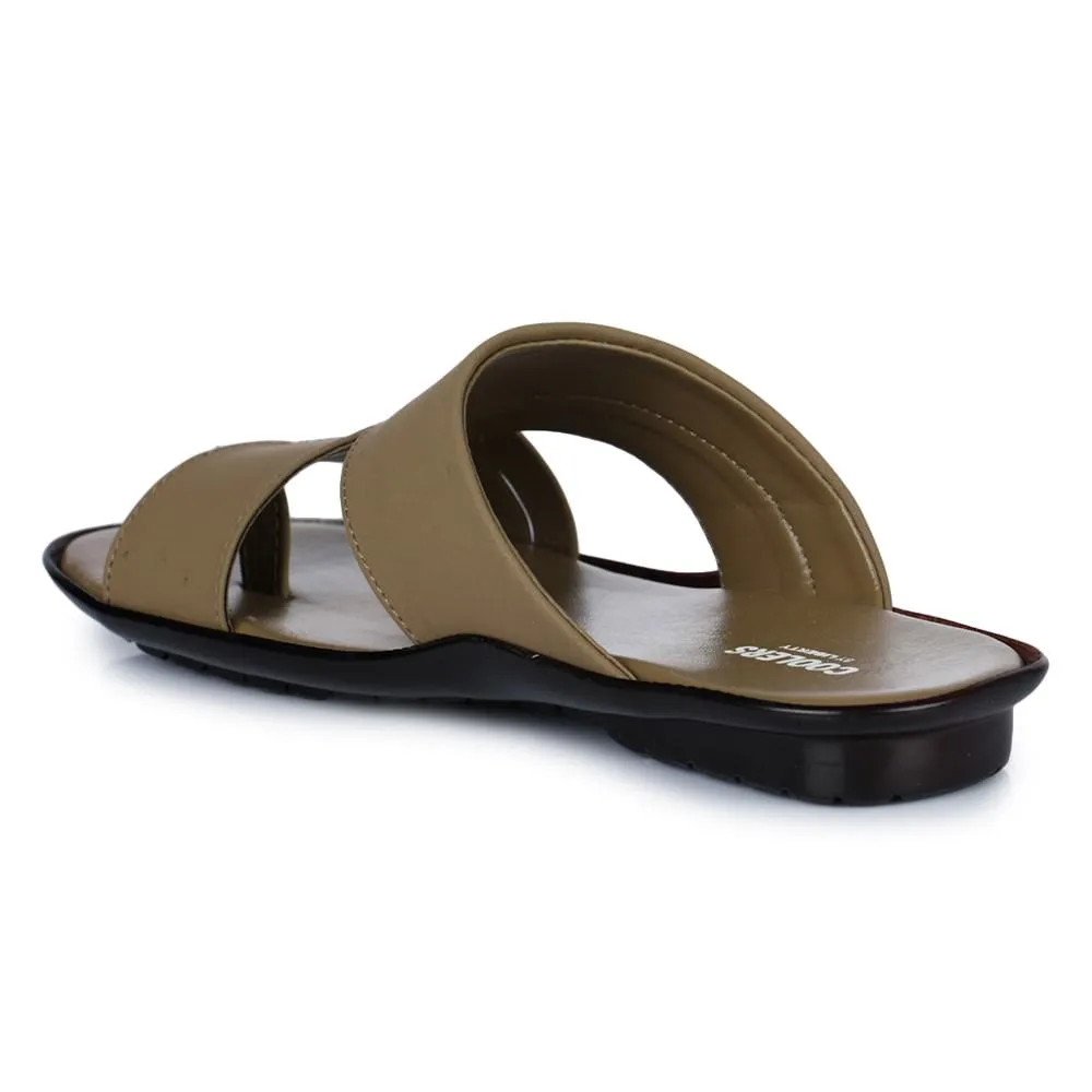 Chaussons décontractés Liberty COOL99-81 pour hommes en cuir de chamelle