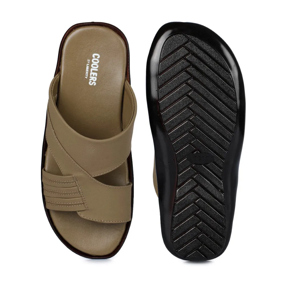 Chaussons décontractés Liberty COOL99-81 pour hommes en cuir de chamelle