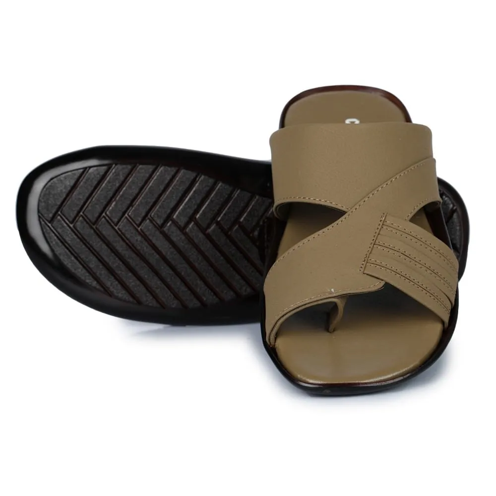 Chaussons décontractés Liberty COOL99-81 pour hommes en cuir de chamelle