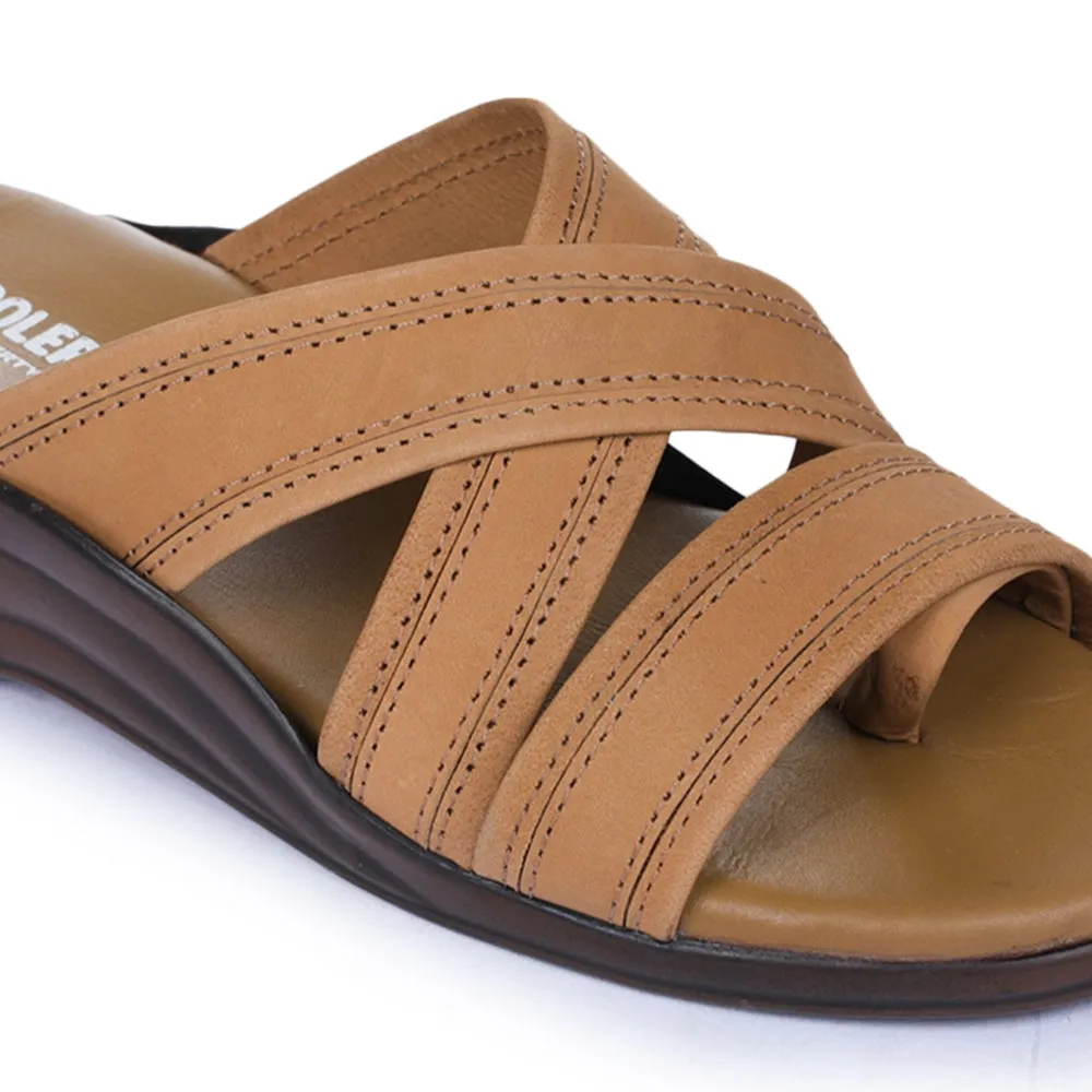 Chaussons décontractés marron pour hommes 7123-61 par Liberty