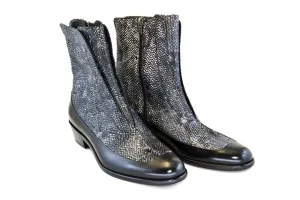 Corrente 3273HS Python Bottine à Enfiler en Veau Imprimé - Noir