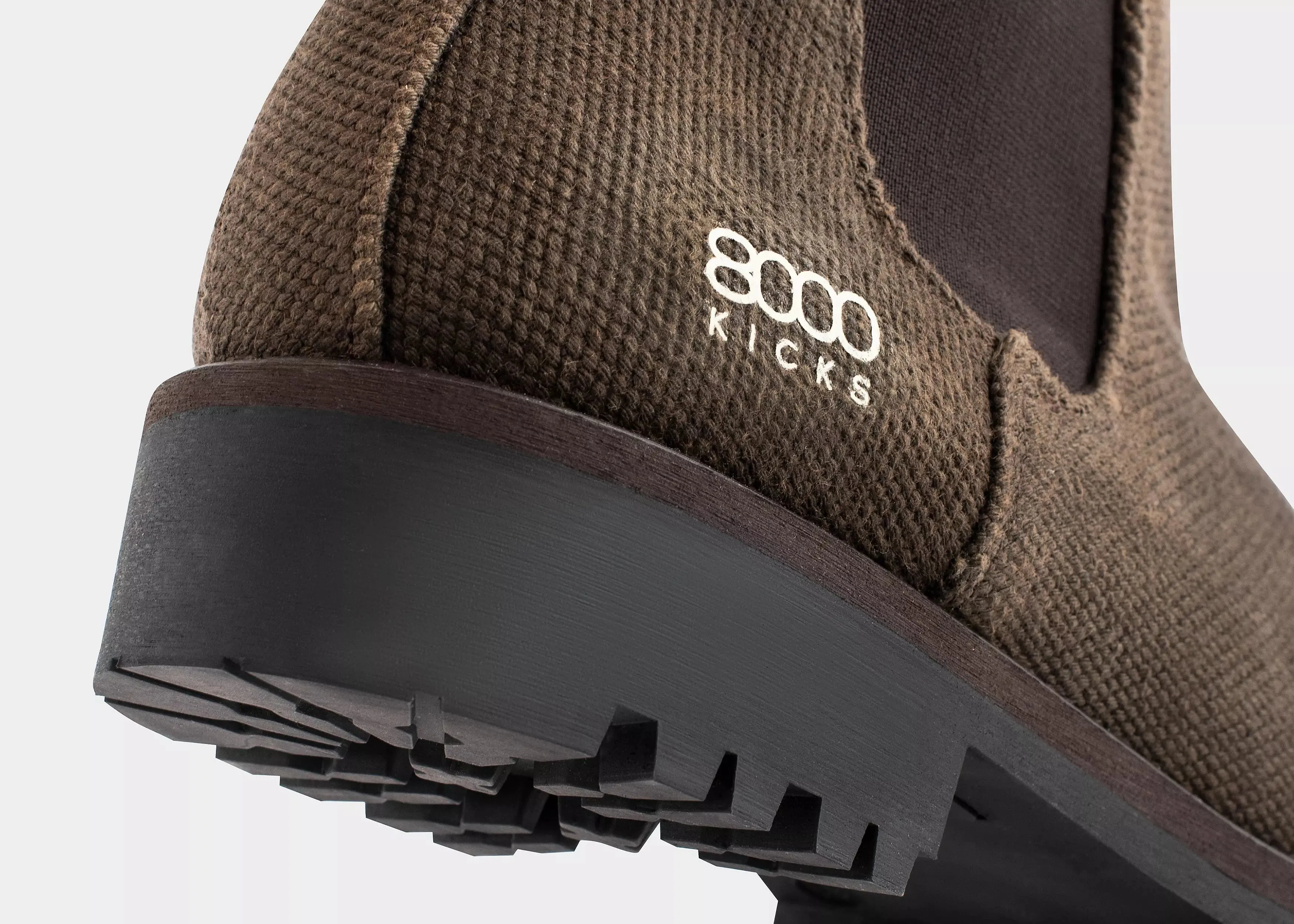 Bottes Chelsea véganes en chanvre pour hommes Crossover | Marron foncé