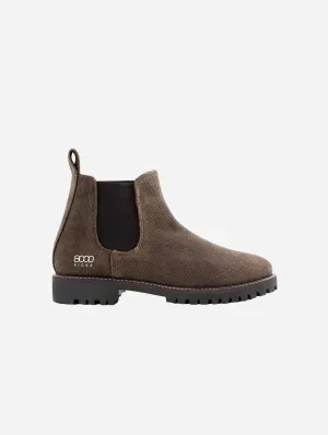 Bottes Chelsea véganes en chanvre pour hommes Crossover | Marron foncé