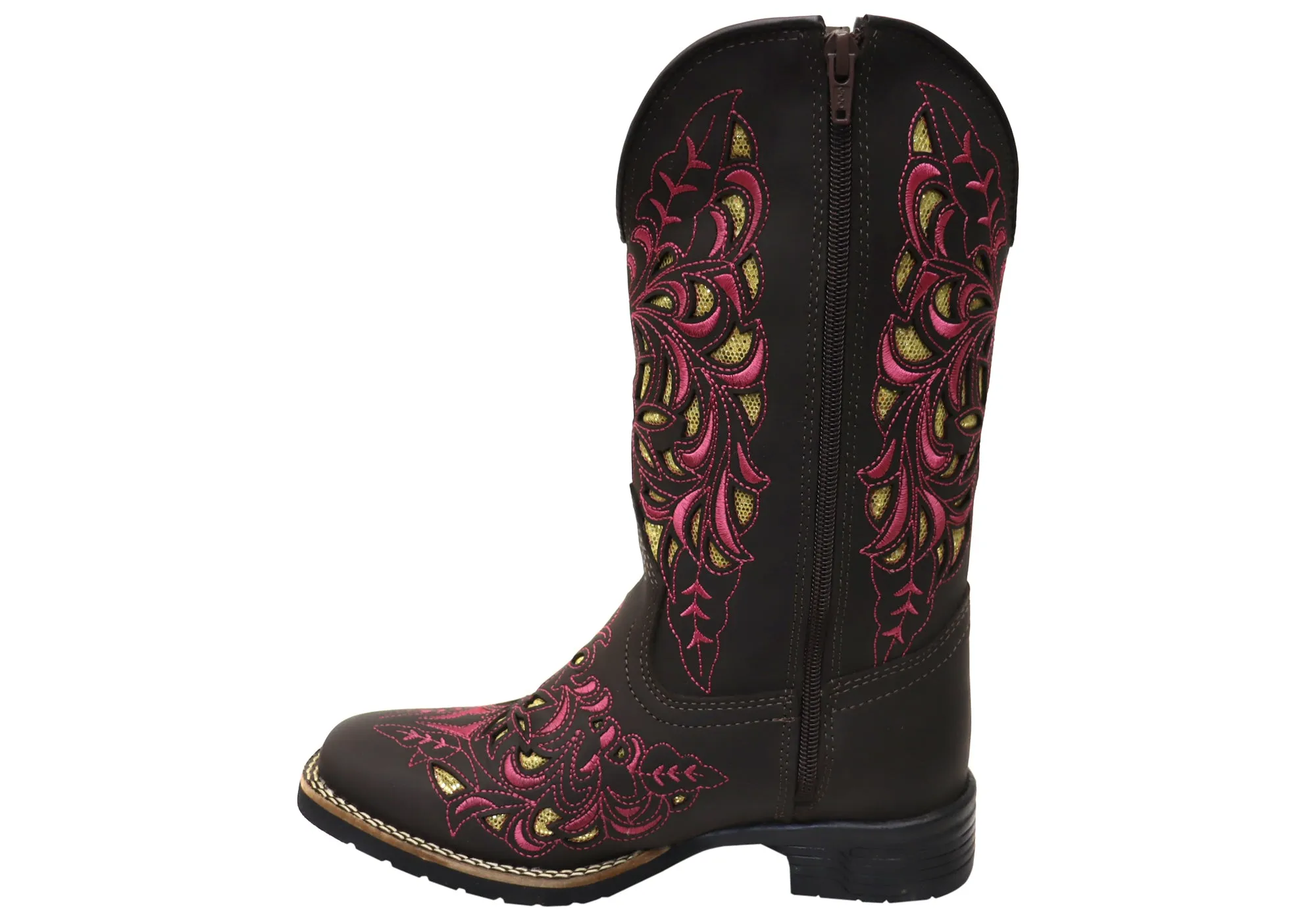 D Milton Betsy Bottes Western en Cuir Confortables pour Femme Chaussures D Milton