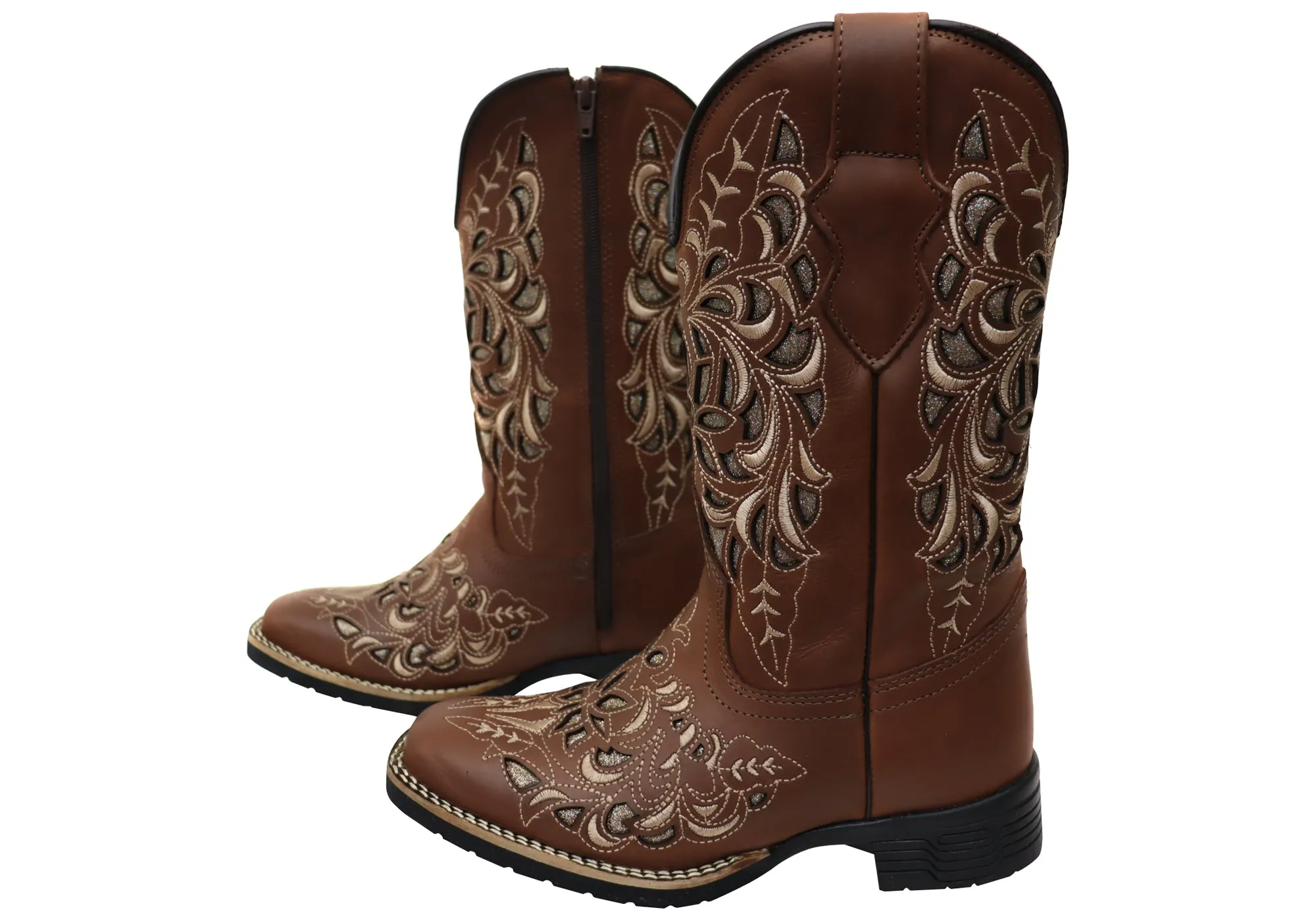 D Milton Betsy Bottes Western en Cuir Confortables pour Femme Chaussures D Milton