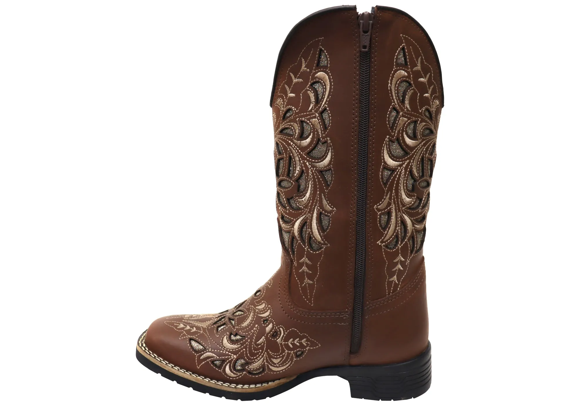 D Milton Betsy Bottes Western en Cuir Confortables pour Femme Chaussures D Milton